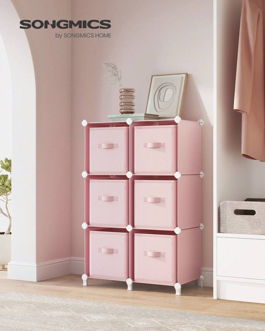 Storage & Organization - منظم تخزين مكعبات مع صناديق تخزين،