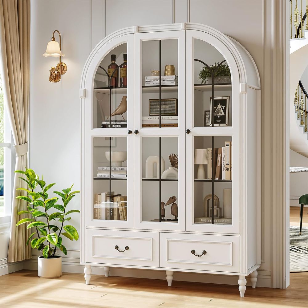 خزانة مطبخ مقوسة بارتفاع 70.8  - مراجعة Storage & Organization وسعره