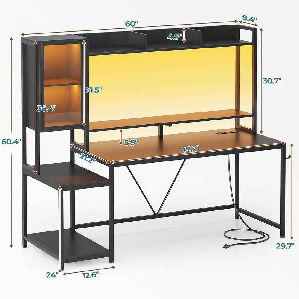 طاولة ألعاب بطول 60 بوصة مع وح - مراجعة Storage & Organization وسعره