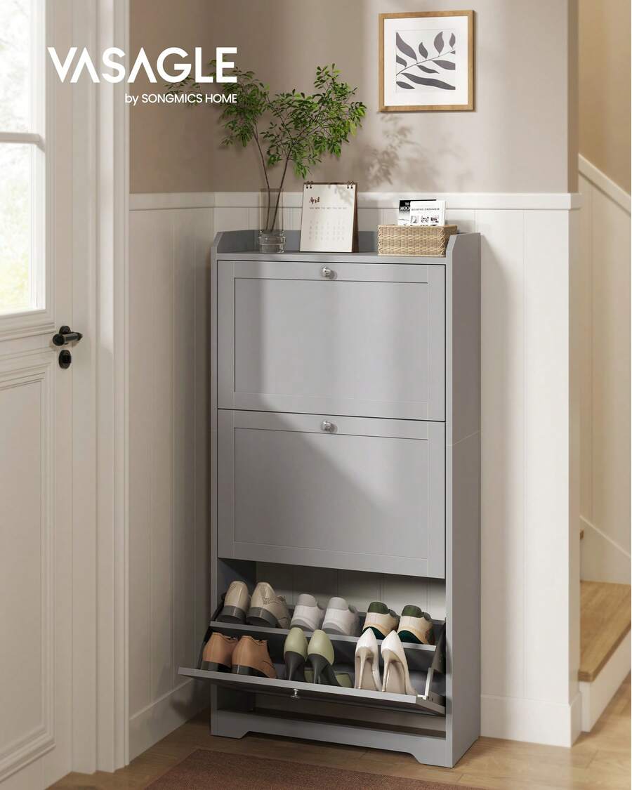 خزانة أحذية بثلاثة أدراج قابلة - مراجعة Storage & Organization وسعره