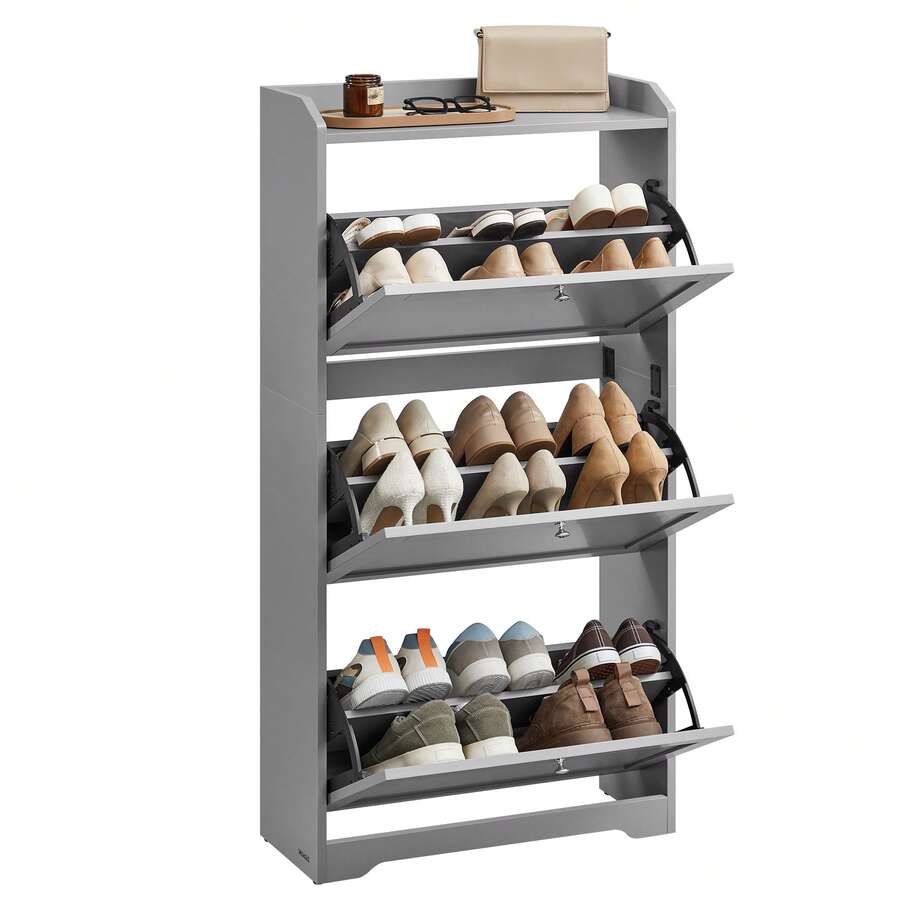 خزانة أحذية بثلاثة أدراج قابلة - مراجعة Storage & Organization وسعره