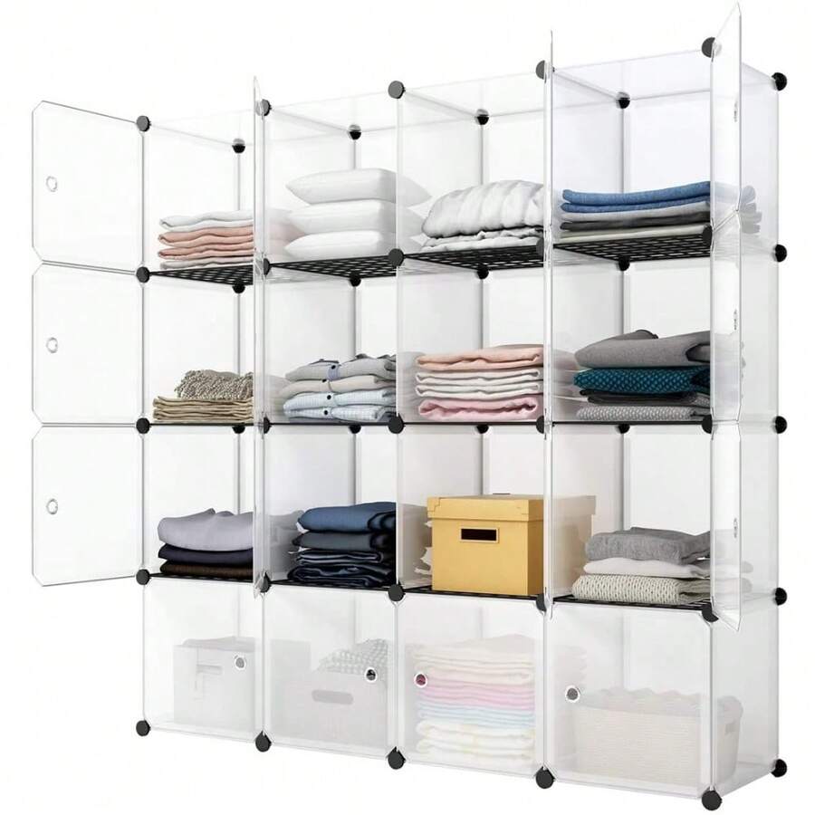 رف تخزين مكعبات 16 قطعة، رفوف  - مراجعة Storage & Organization وسعره