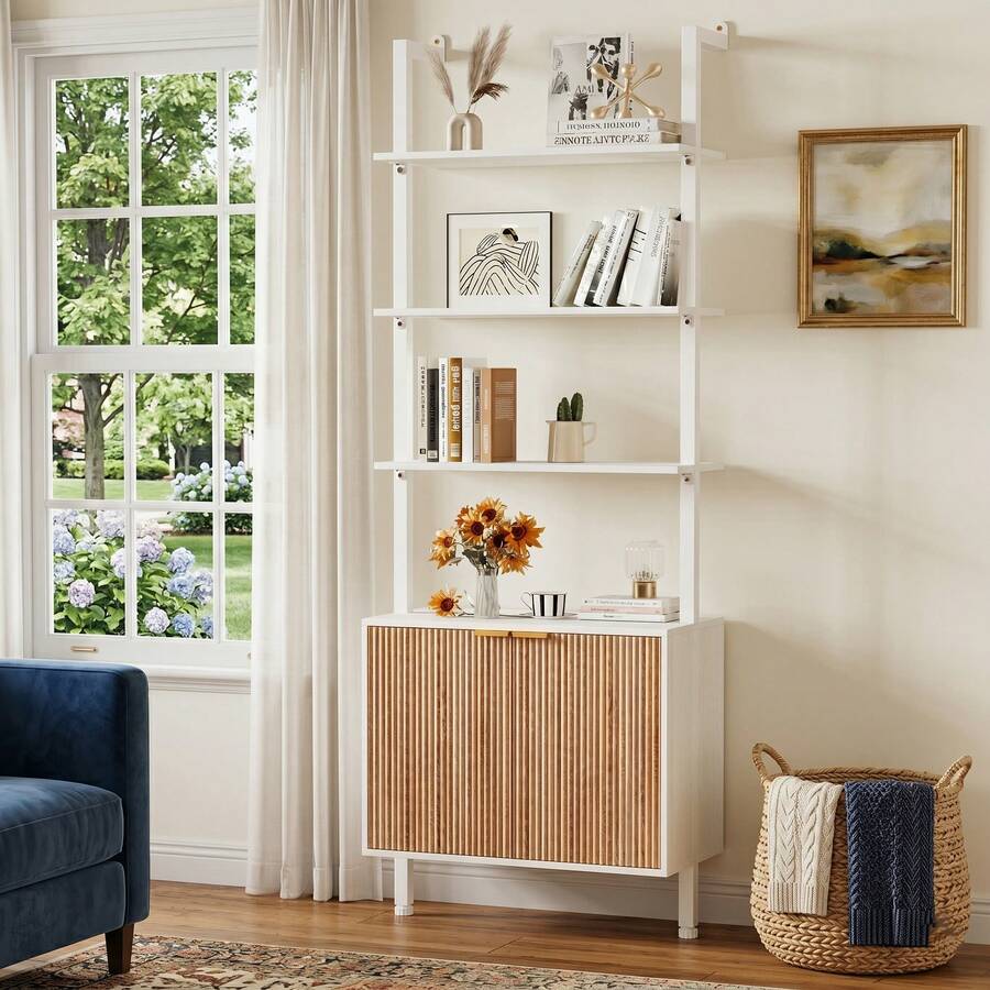 خزانة كتب عصرية أنيقة بتصميم س - مراجعة Storage & Organization وسعره