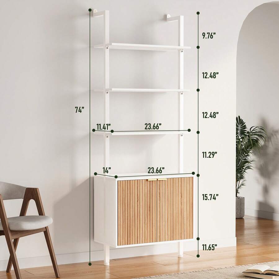 خزانة كتب عصرية أنيقة بتصميم س - مراجعة Storage & Organization وسعره