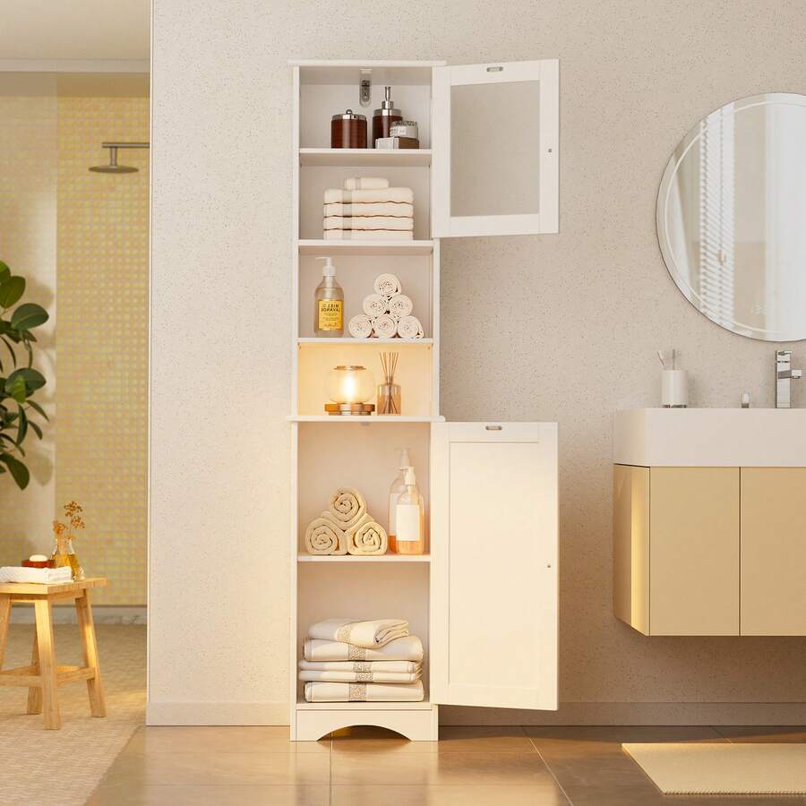 خزانة حمام بأبواب مزدوجة الاتج - مراجعة Storage & Organization وسعره