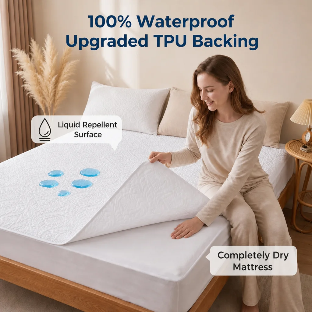 قطعة واحدة من واقي المرتبة الم - مراجعة Waterproof Mattress Protector Breathable وسعره