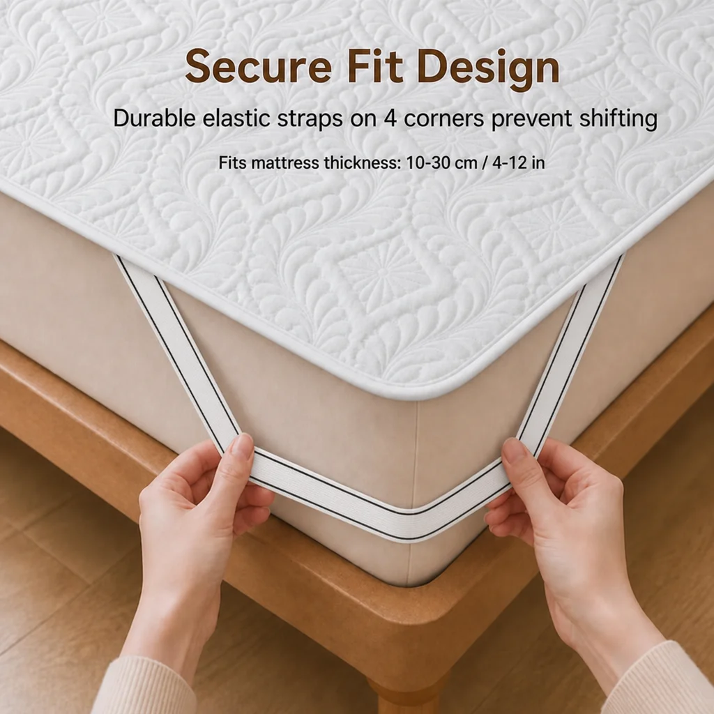 قطعة واحدة من واقي المرتبة الم - مراجعة Waterproof Mattress Protector Breathable وسعره