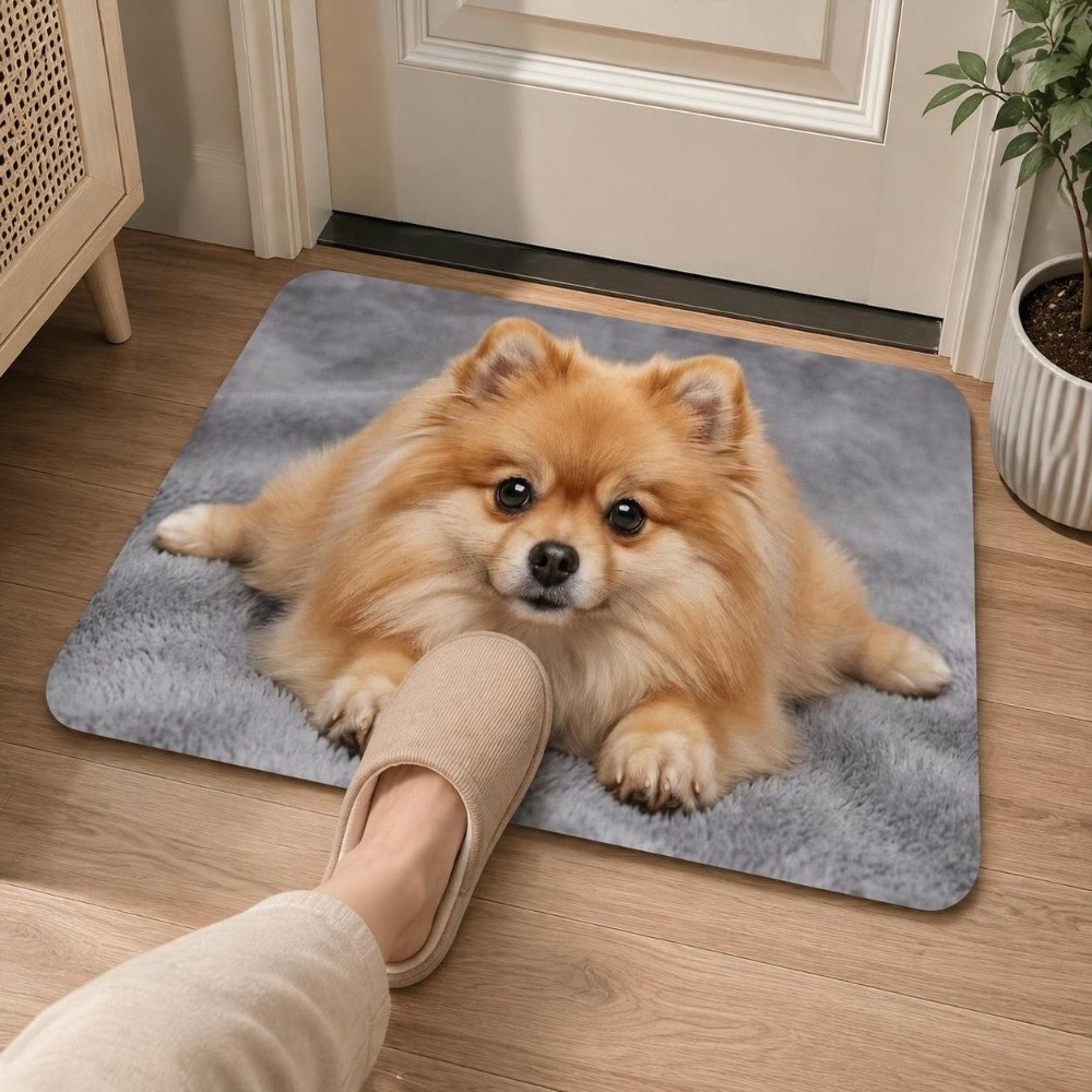 سجادة أرضية متينة بنقشة الكلاب - مراجعة Quick Dry Diatomite Bath Mat وسعره