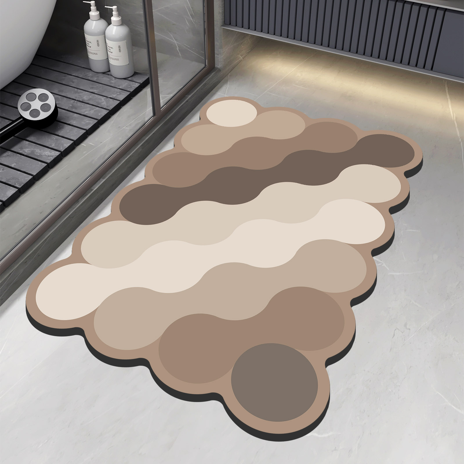 الفاخرة دياتوميت الحمام دش حما - مراجعة Quick Dry Diatomite Bath Mat وسعره